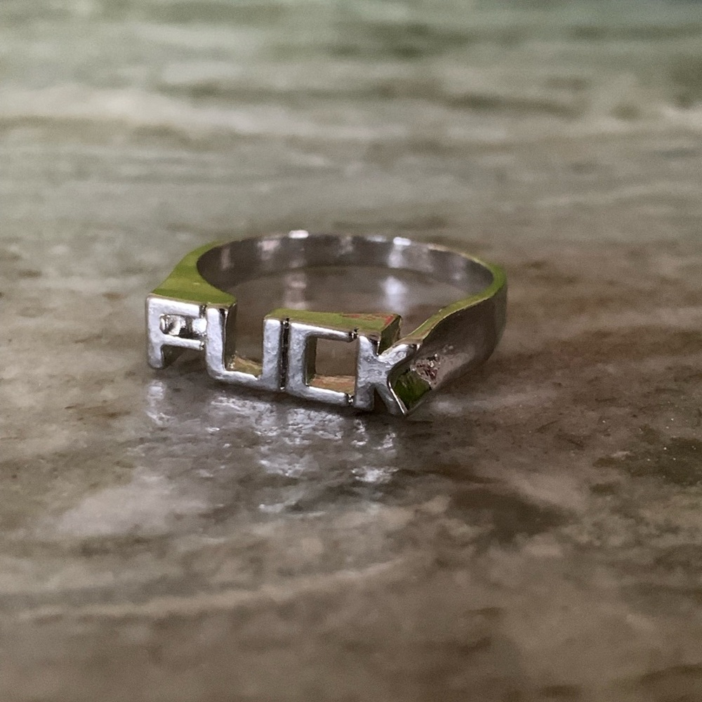 NWOT “F*ck” Ring